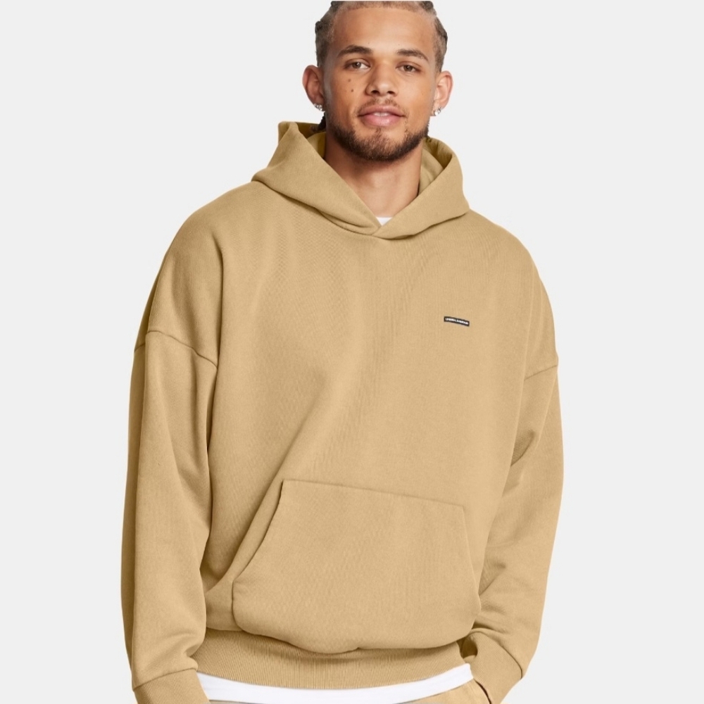 Under Armour ICON Heavyweight Men's Tan Hoodie XL